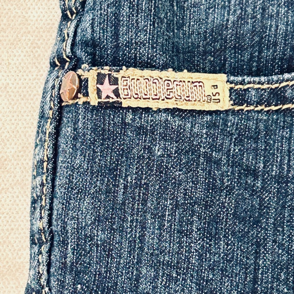 Bubblegum USA Women's Denim Capri Cropped Jeans Dark‎ Wash Size 7/8 - Picture 3 of 9
